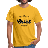 T-shirt chrétien Homme : Philippiens 4.13 - jaune