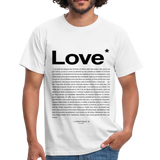 T-shirt chrétien Homme Love - blanc