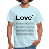 T-shirt chrétien Homme Love - ciel
