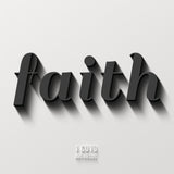 Tableau - Faith - La foi - 1 Corinthiens 13