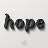 Tableau - Hope - Espérance - 1 Corinthiens 13