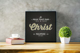 Tableau chrétien - Je peux tout par celui qui me fortifie Christ - Philippiens 4.13