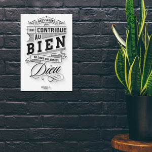 Tableau - Nous savons que tout contribue au bien de ceux qui aiment Dieu. - Romains 8.2 - Art 4 Jesus