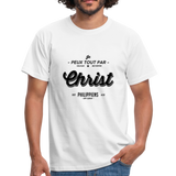 T-shirt chrétien Homme : Philippiens 4.13 - blanc