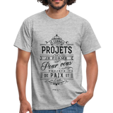 T-shirt chrétien Homme : Jérémie 29.11 - gris chiné