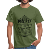 T-shirt chrétien Homme : Jérémie 29.11 - vert militaire