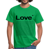 T-shirt chrétien Homme Love - vert