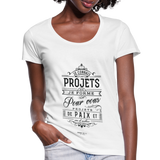 T-shirt chrétien Femme : Jérémie 29.11 - blanc