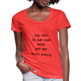 T-shirt chrétien Femme : 1 Corinthiens 16.14 - corail