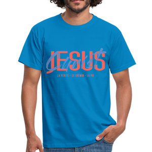 T-shirt chrétien Homme : Jesus Christ - vert militaire