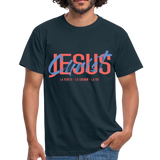 T-shirt chrétien Homme : Jesus Christ - marine