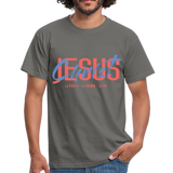 T-shirt chrétien Homme : Jesus Christ - gris graphite