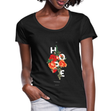 T-shirt chrétien Femme : Hope - noir