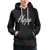 Sweat-shirt à capuche chrétien : Hope - noir