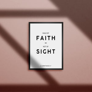 Tableau - walk by faith not by sight - 2 Corinthians 5.7